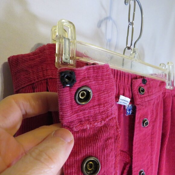 Vintage Kathy White SPORT Corduroy Skirt Hot Pink Wheelchair Friendly 100 Cotton - Picture 6 of 9